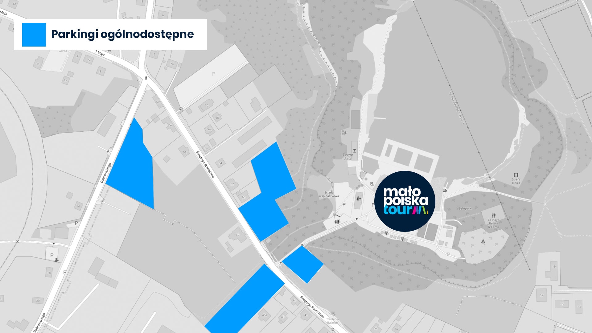 Mapa parkingów - Trzebinia