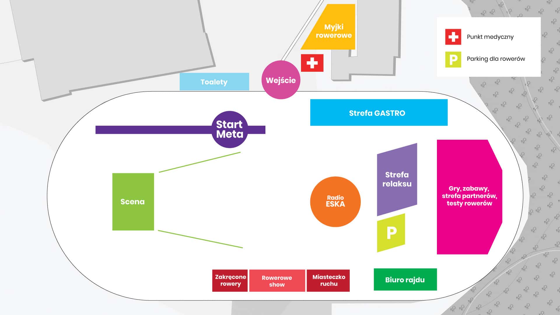 Plan miasteczka wydarzenia - Dąbrowa Tarnowska